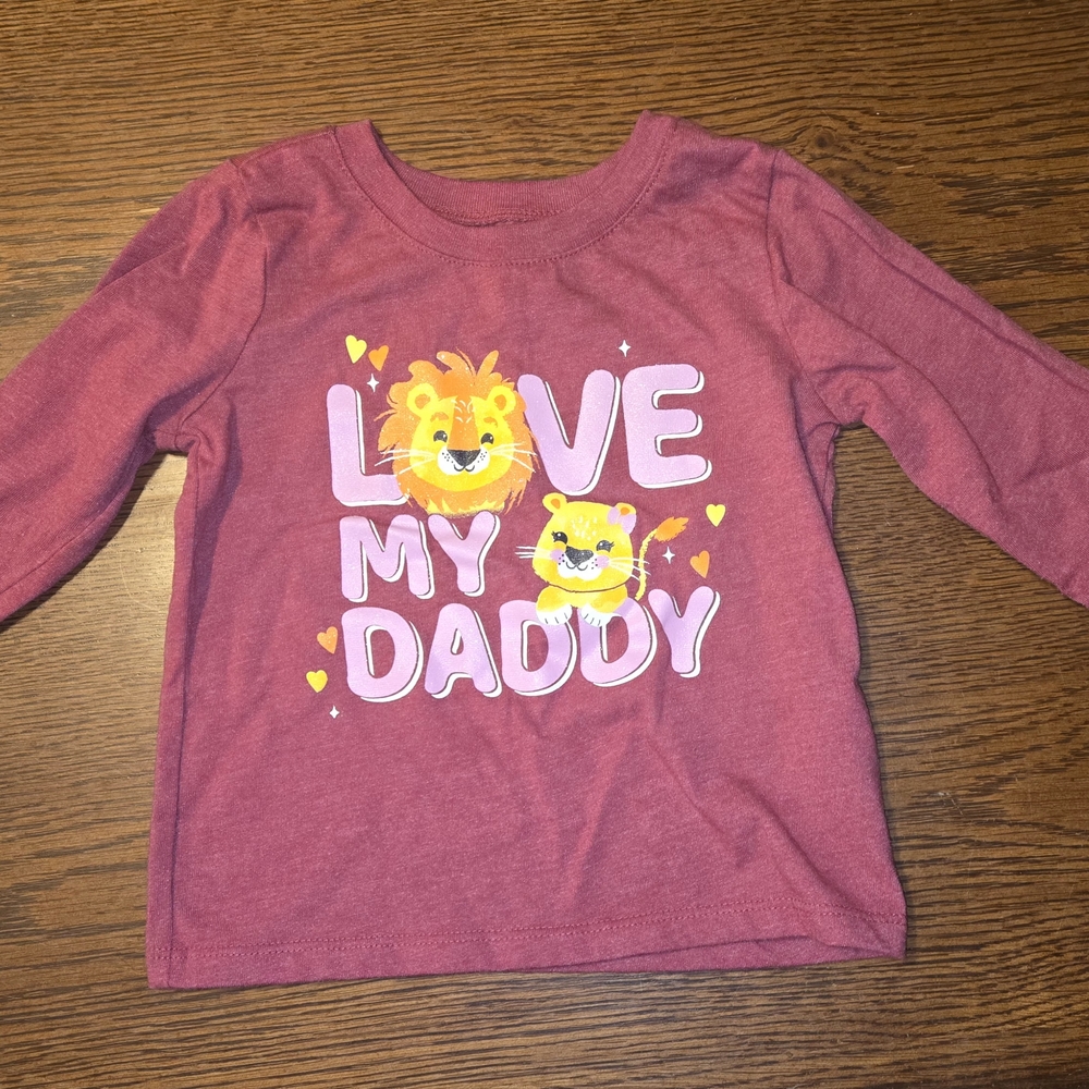 The Children's Place Pink Long Sleeve Tee Love My Daddy